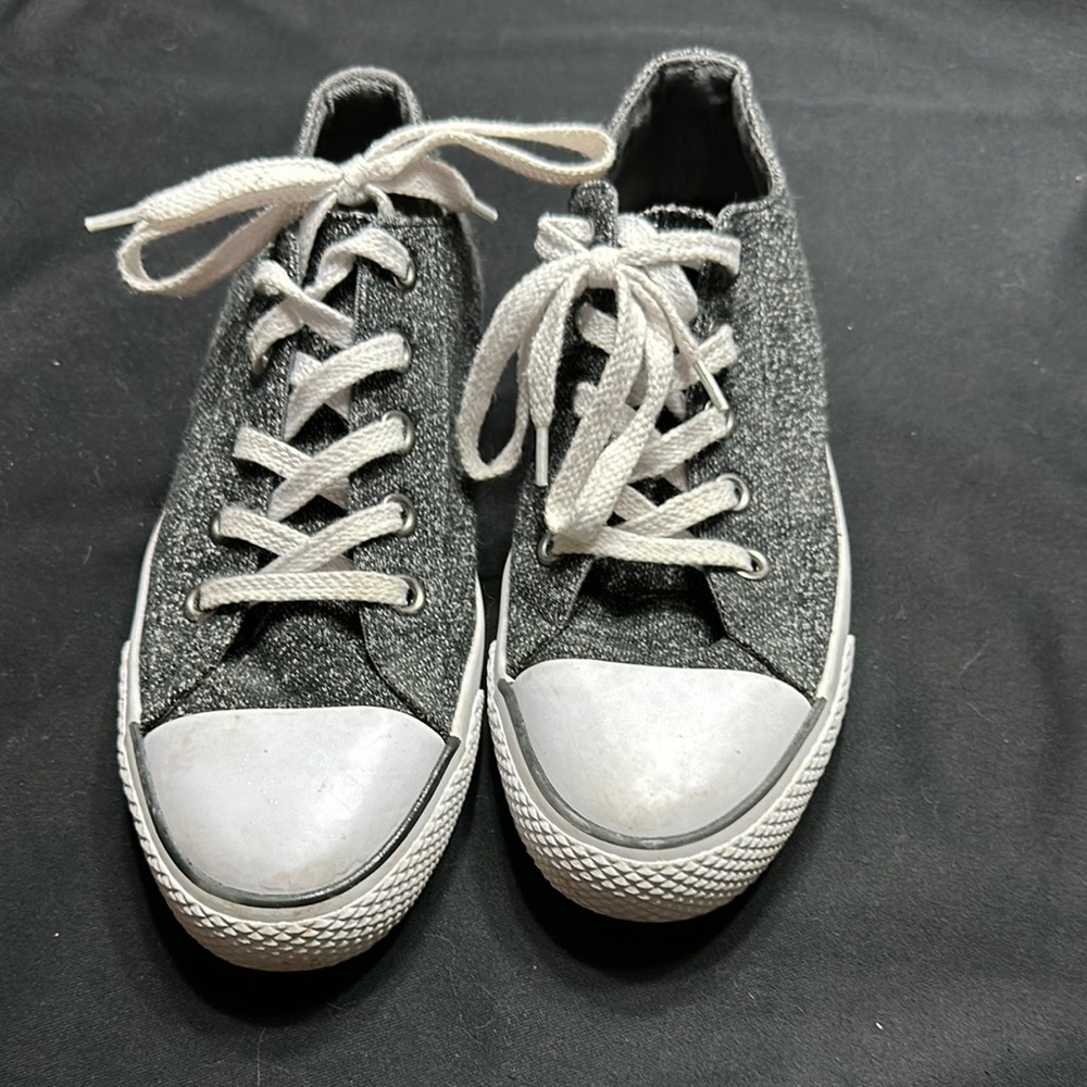 Gray and White Casual Sneakers